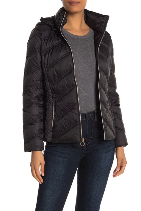 michael kors full-zip down jacket men|Michael Kors packable down fill.